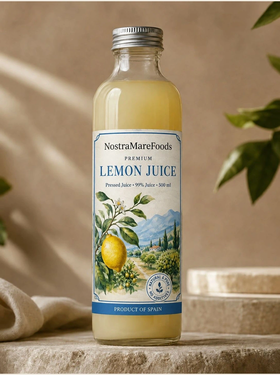 Bulk 100% Squeezed Mediterranean Lemon Juice