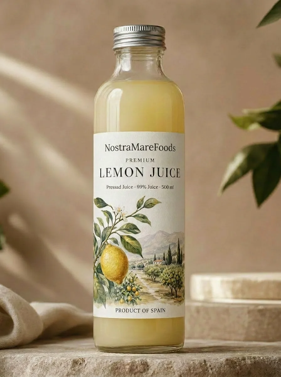 Bulk 100% Squeezed Mediterranean Lemon Juice